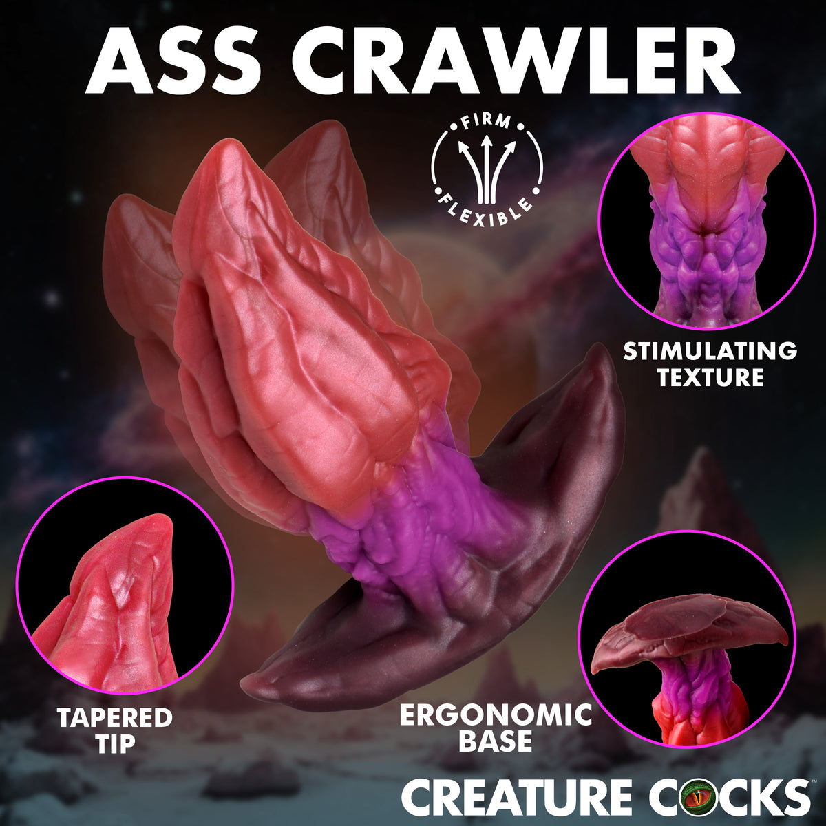 Crawler Silicone Butt Plug -