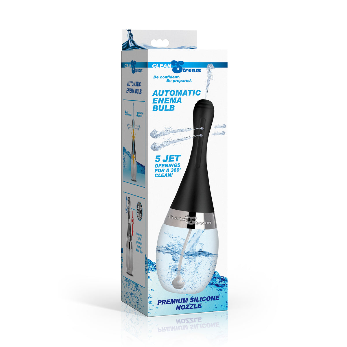 Automatic Enema Bulb with 5 Jet Premium Silicone Nozzle