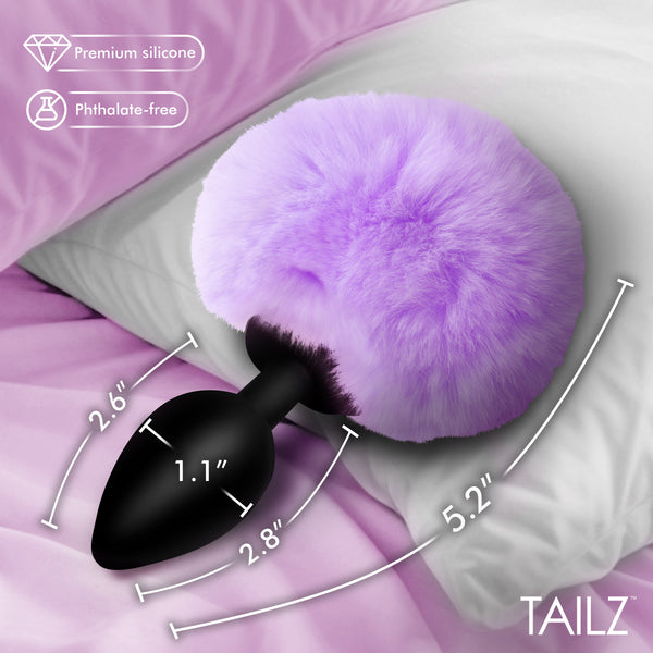 Fluffy Bunny Tail Silicone Plug -
