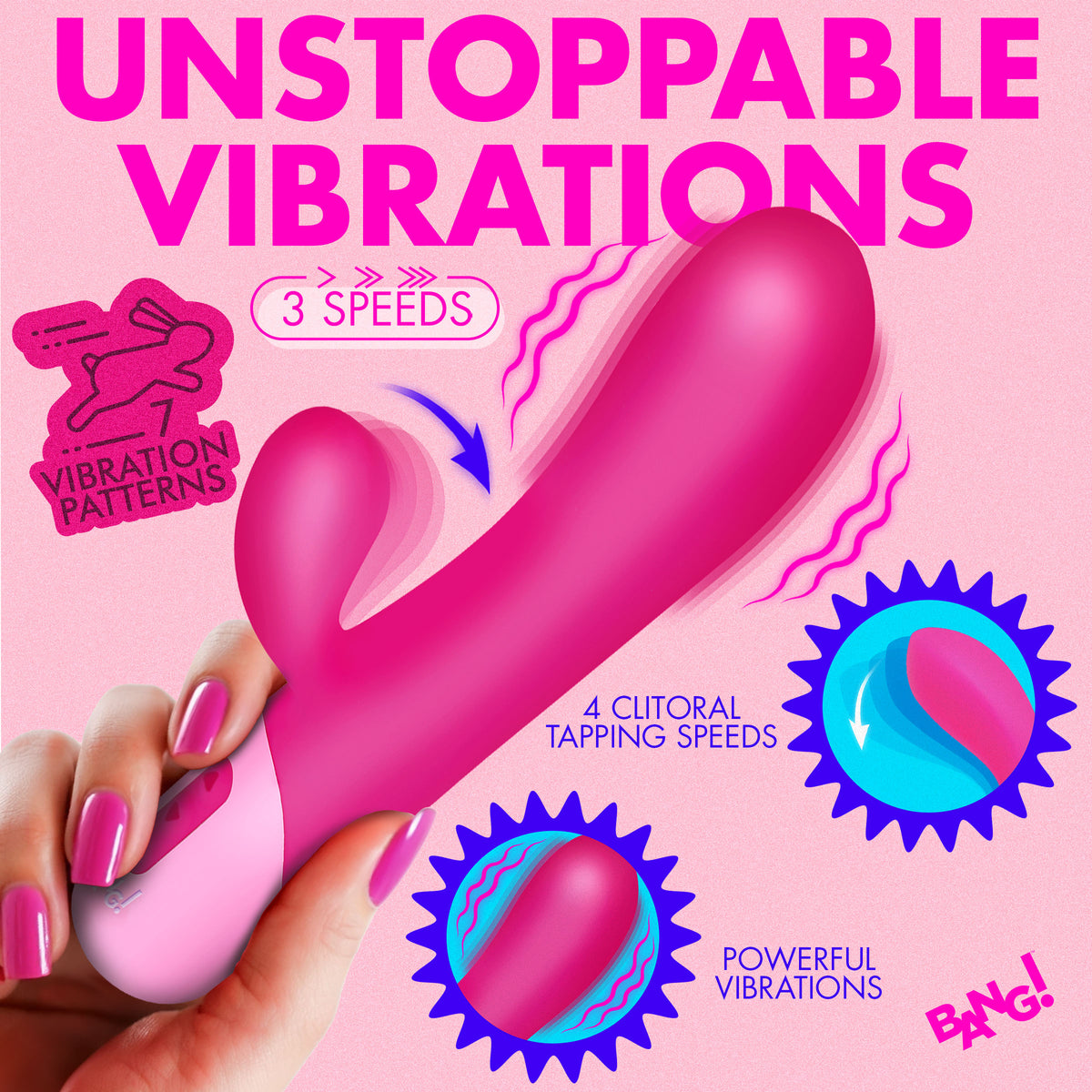 Clit Tapping Vibrating Rabbit -