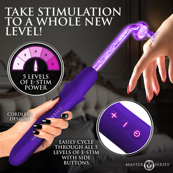 Elektrawand Rechargeable Violet Wand with Attachments -