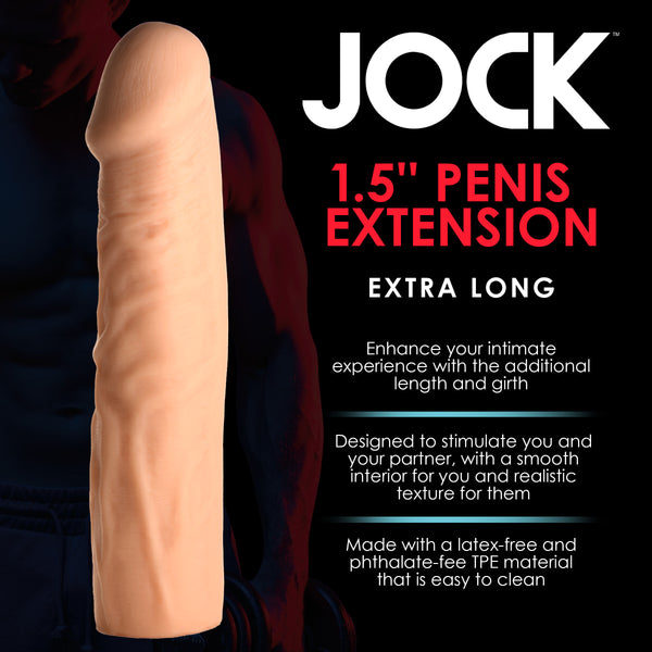 Extra Long 1.5 Inch Penis Extension - Light