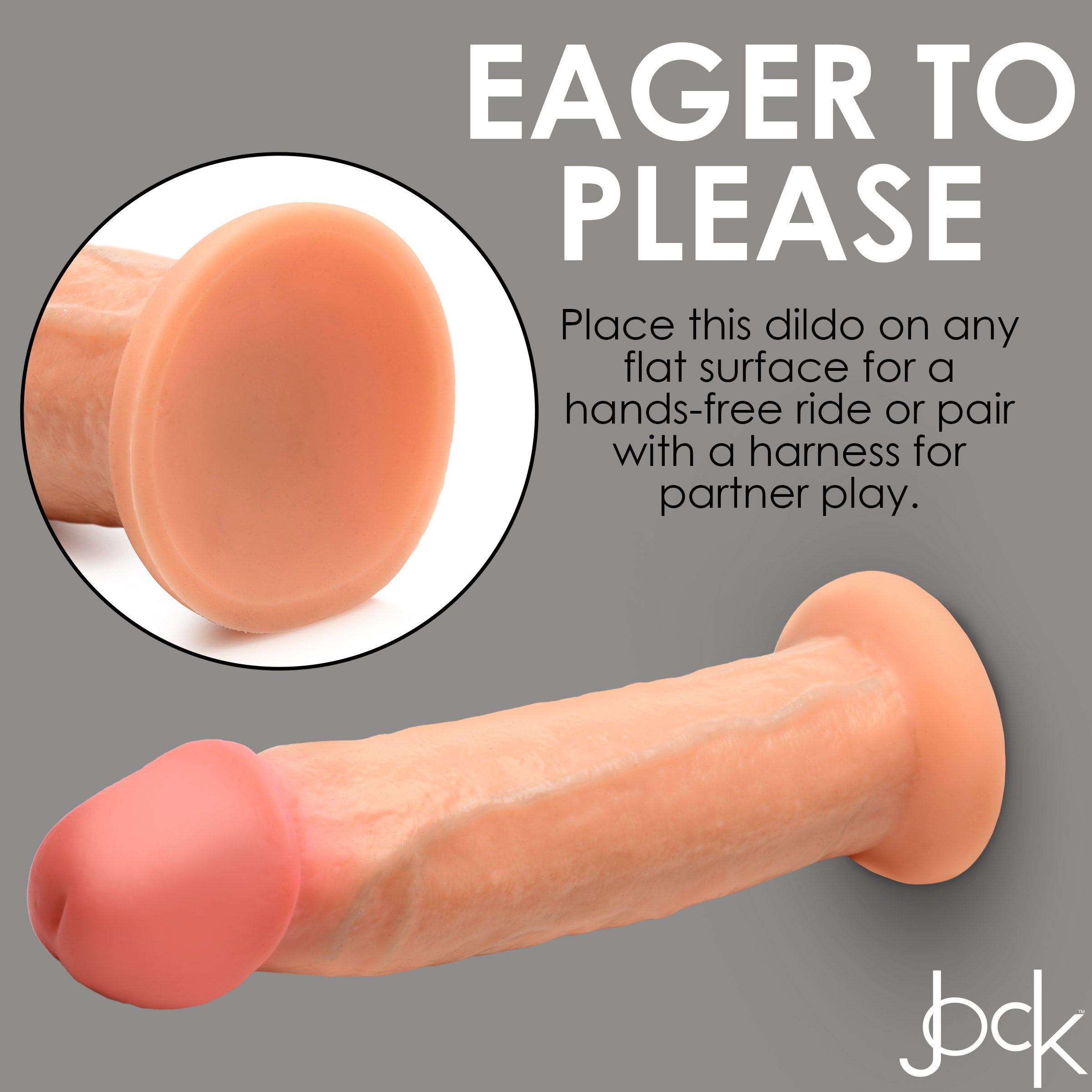 Real Skin Silicone Dildo - 8.5 Inch