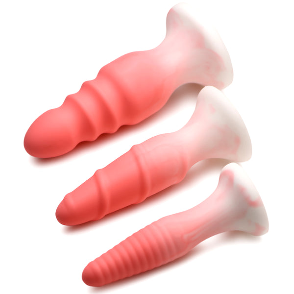 3 Piece Silicone Butt Plug Set -