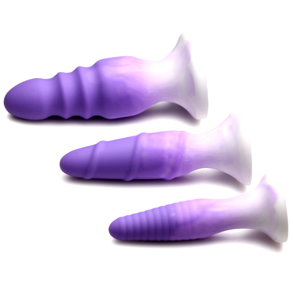 3 Piece Silicone Butt Plug Set -
