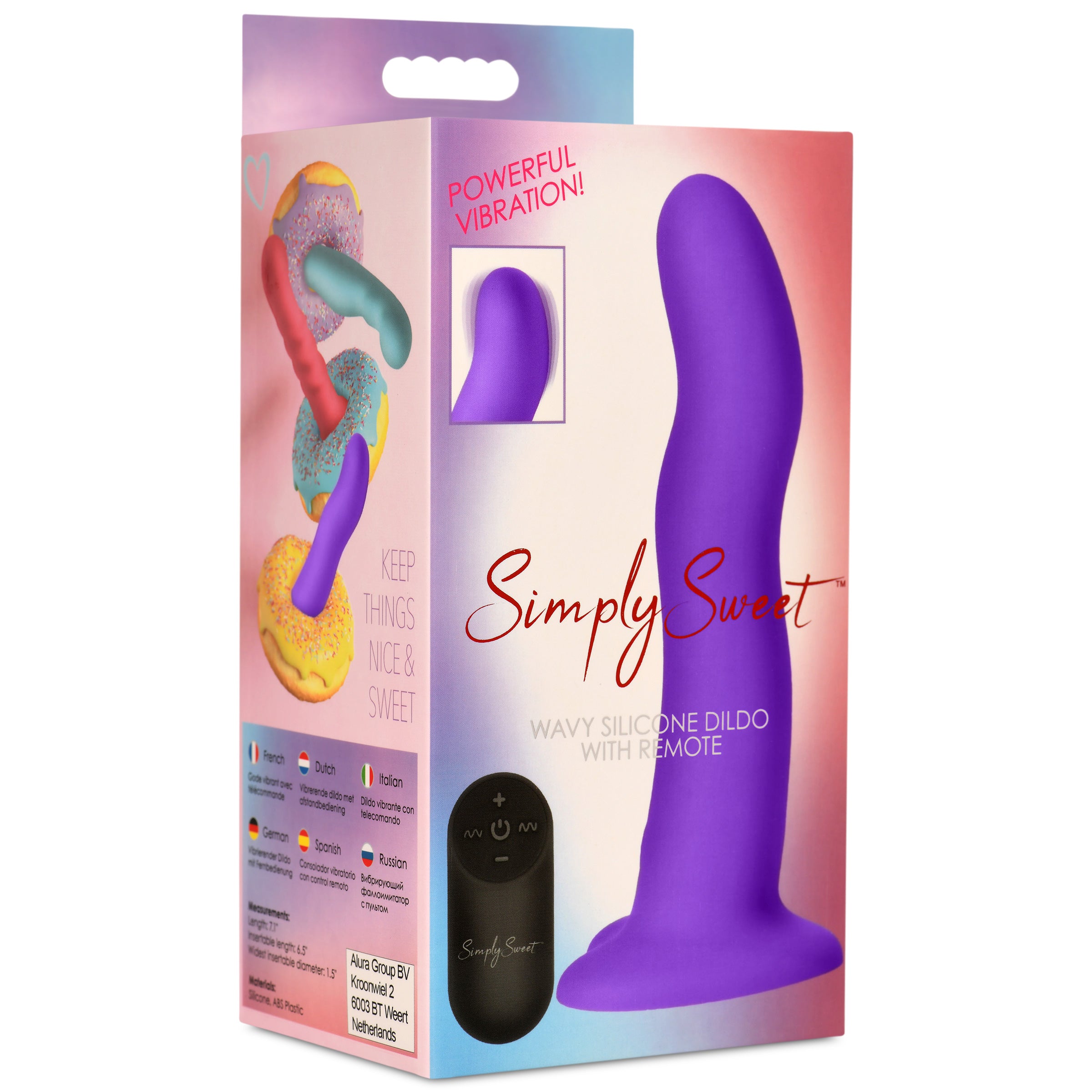 21X Vibrating Wavy Silicone Dildo