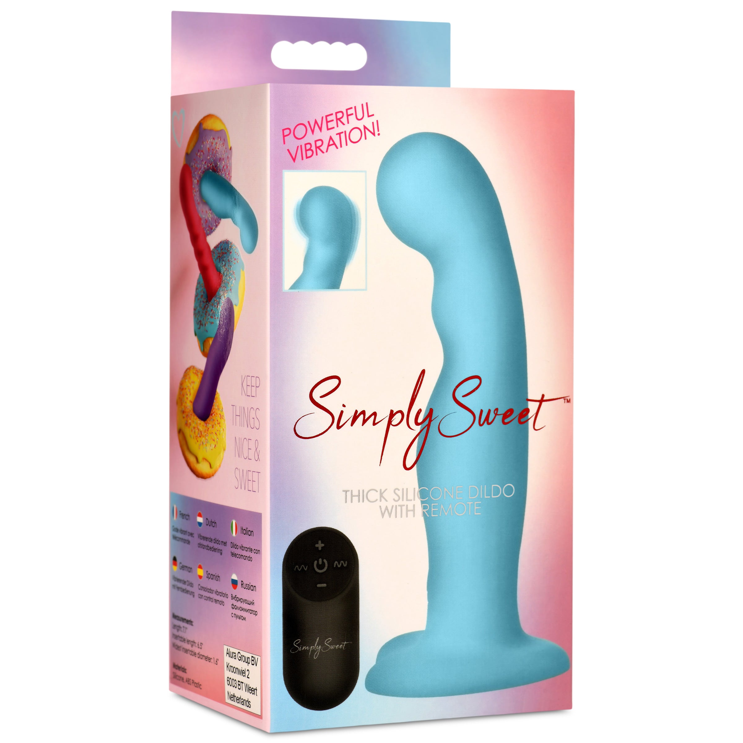 21X Vibrating Thick Silicone Dildo