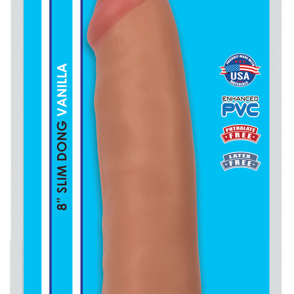 Thinz 8 Inch Slim Dildo- Light