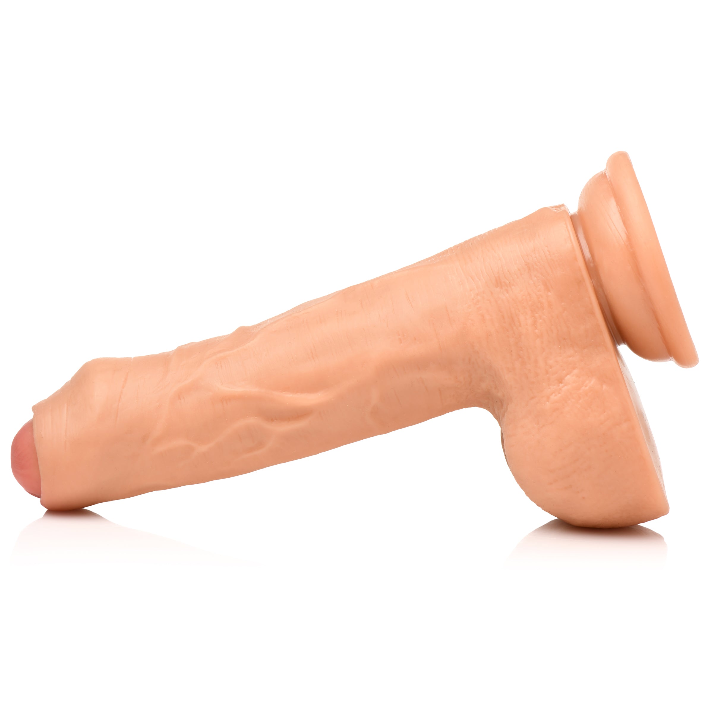 7 Inch uncut Dildo with Balls