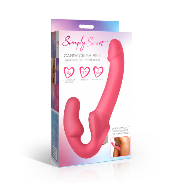 Candy Crush -  Vibrating Strapless Strap-On