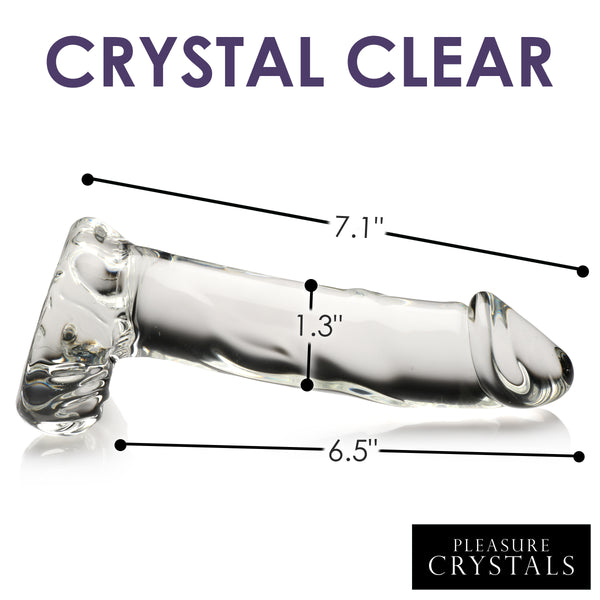 Glass Dildo with Balls