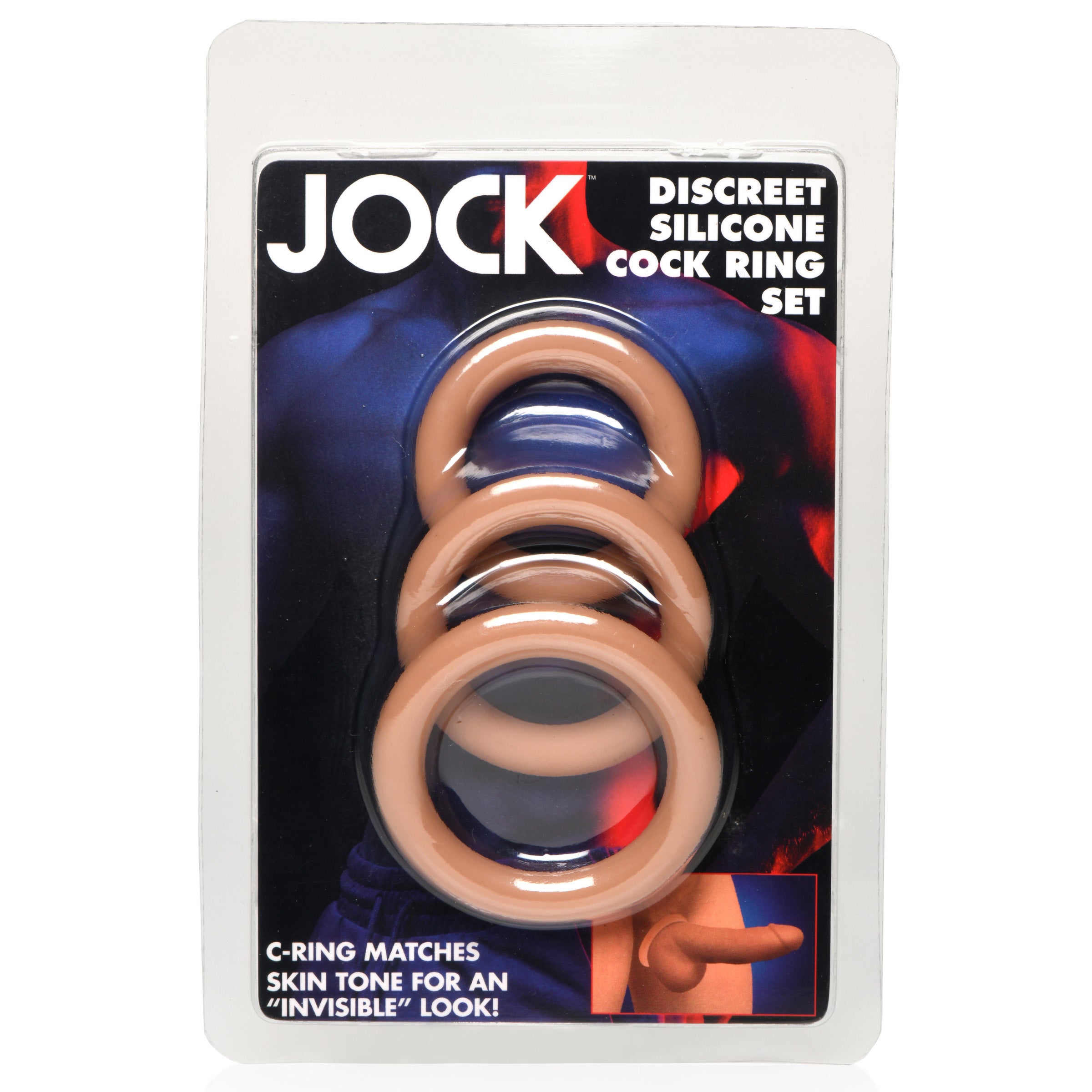 Discreet Silicone Cock Ring Set - Medium