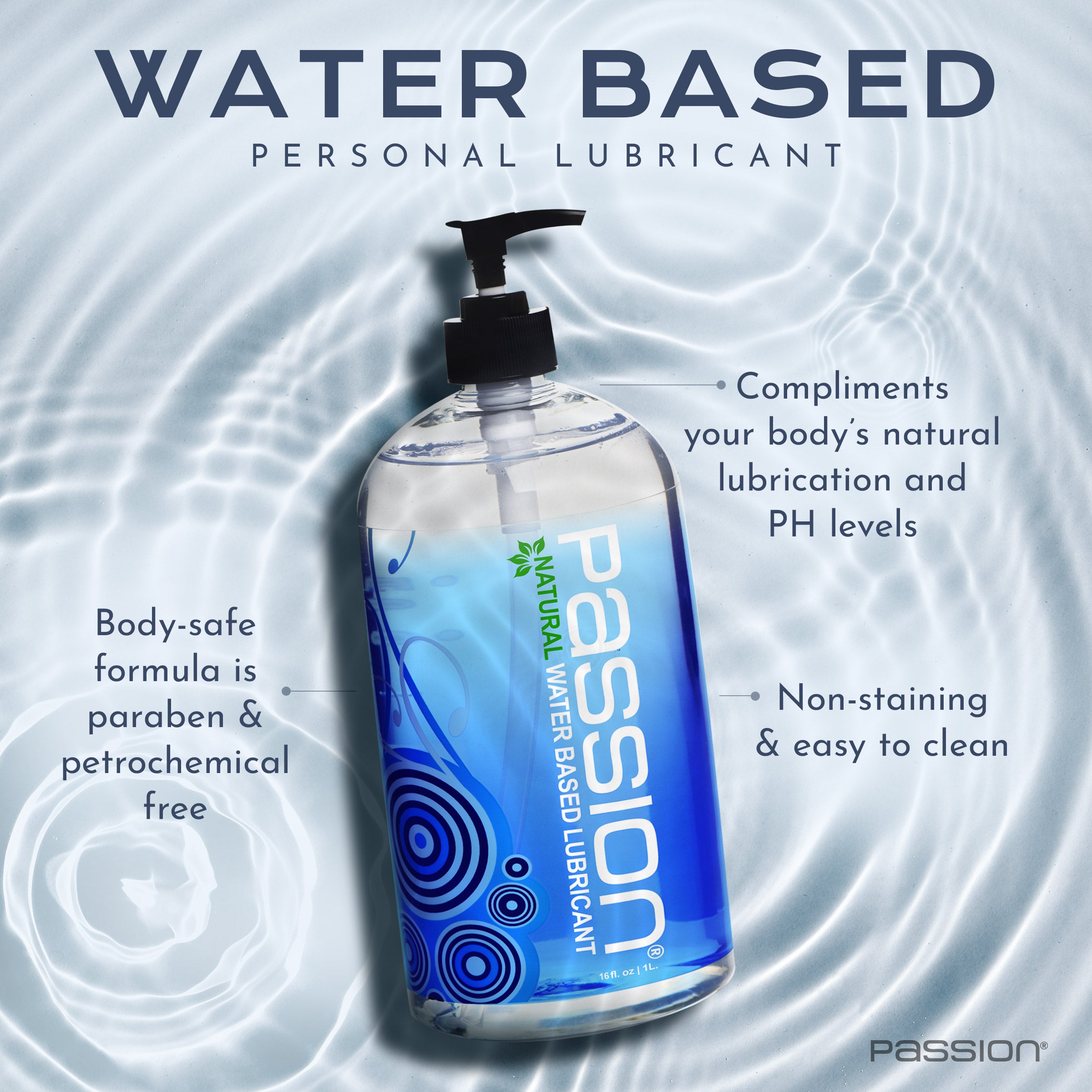 Passion Natural Water-Based Lubricant