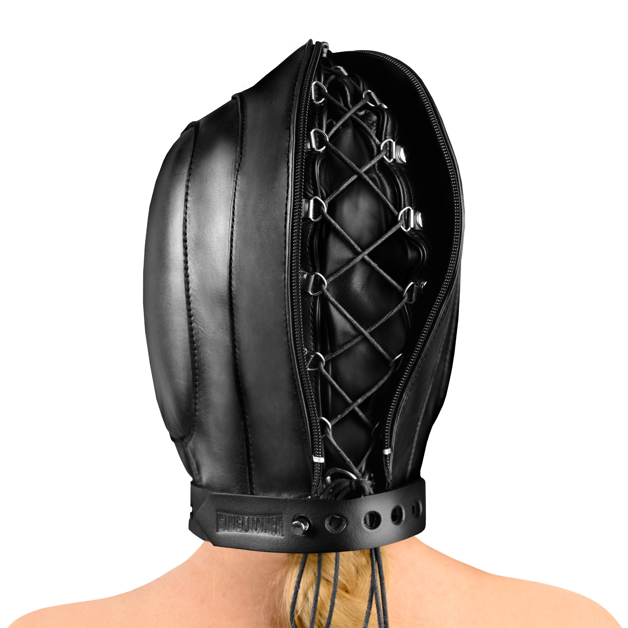 Padded Leather Hood - MediumLarge