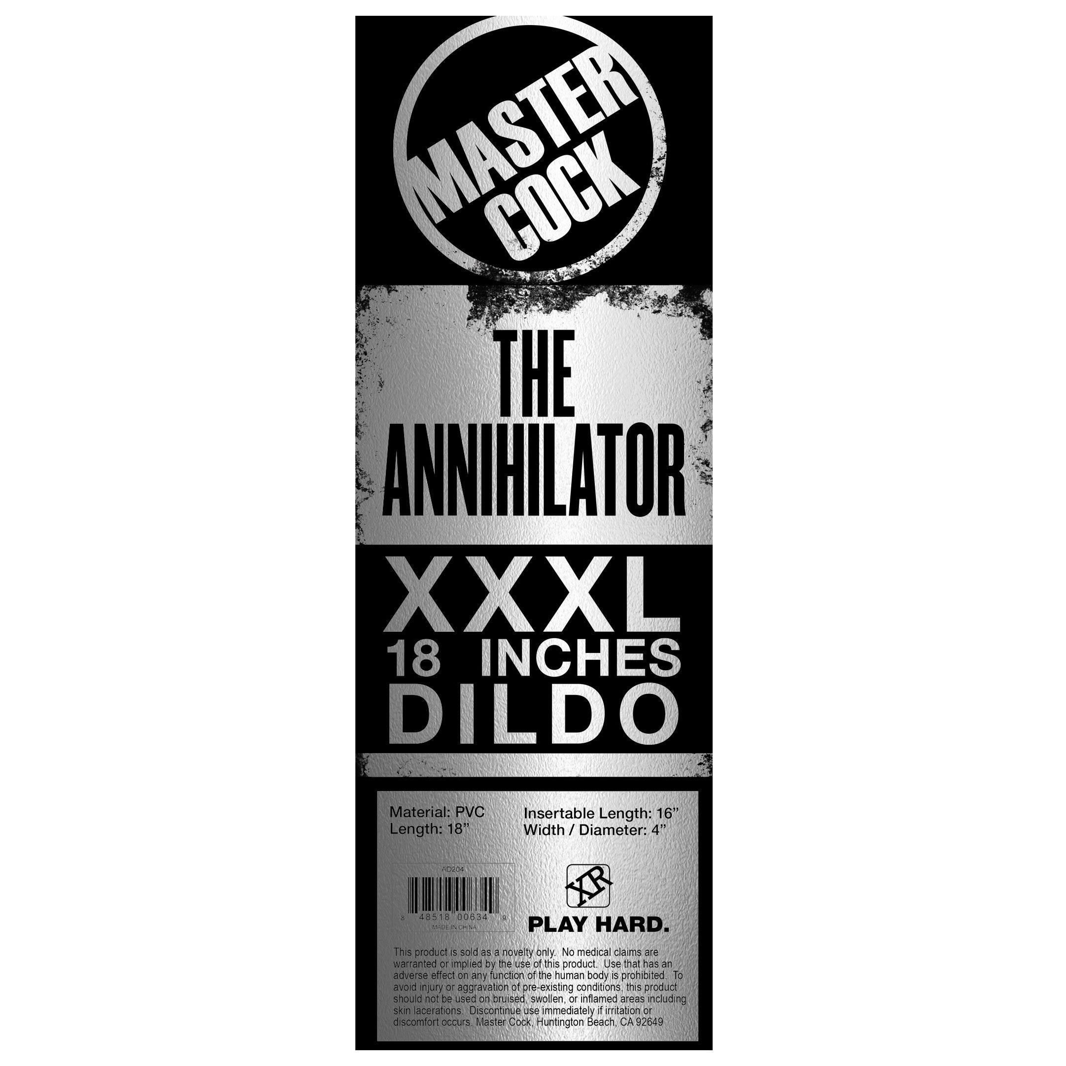 The XXXL Annihilator 18 Inch Dildo