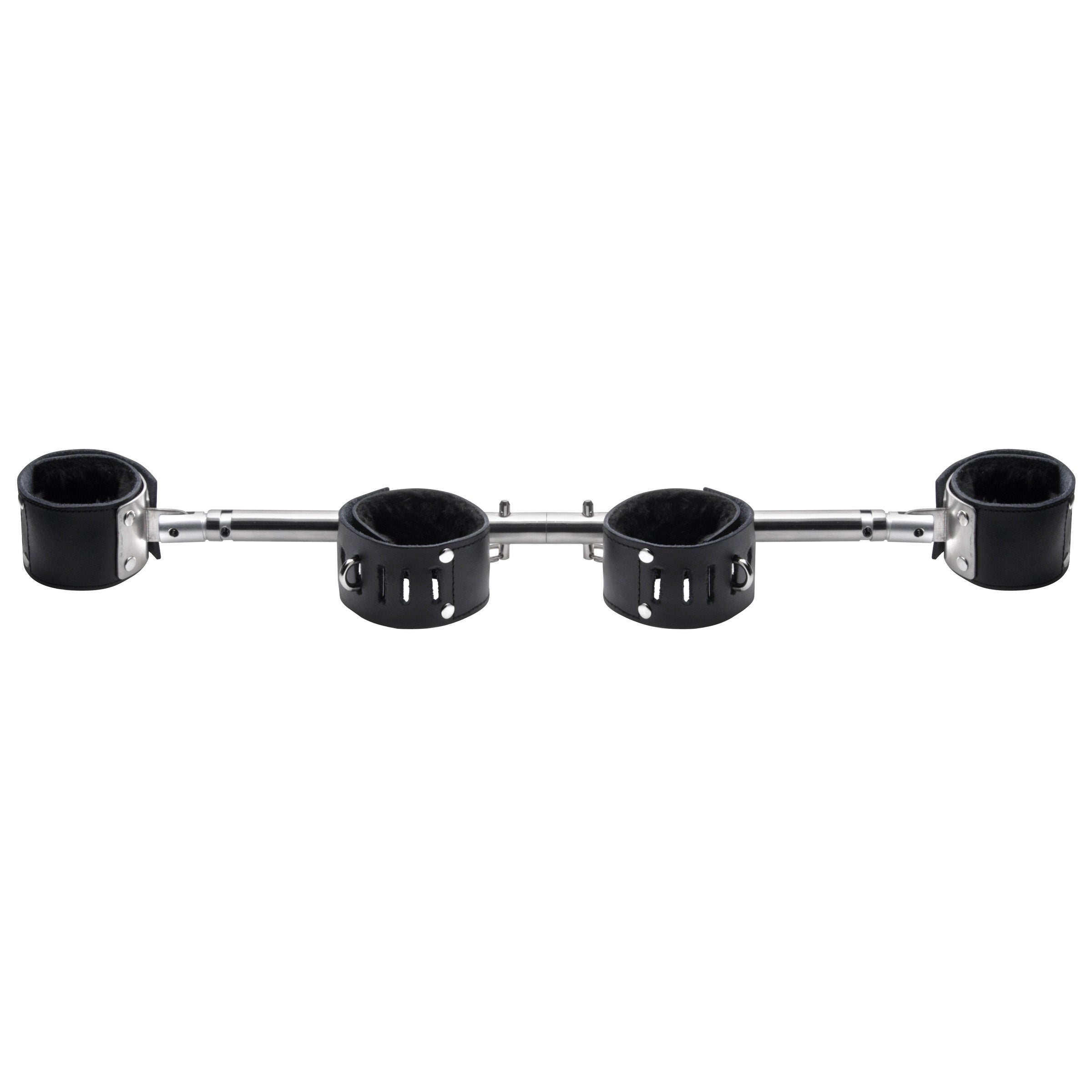 Adjustable Swiveling Spreader Bar with Leather Cuffs