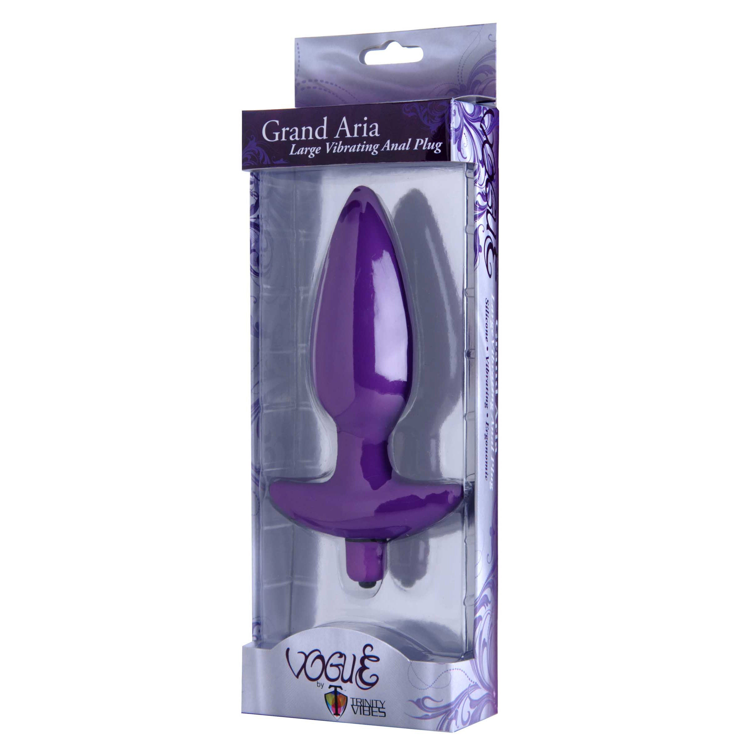 Aria Vibrating Silicone Anal Plug- Small