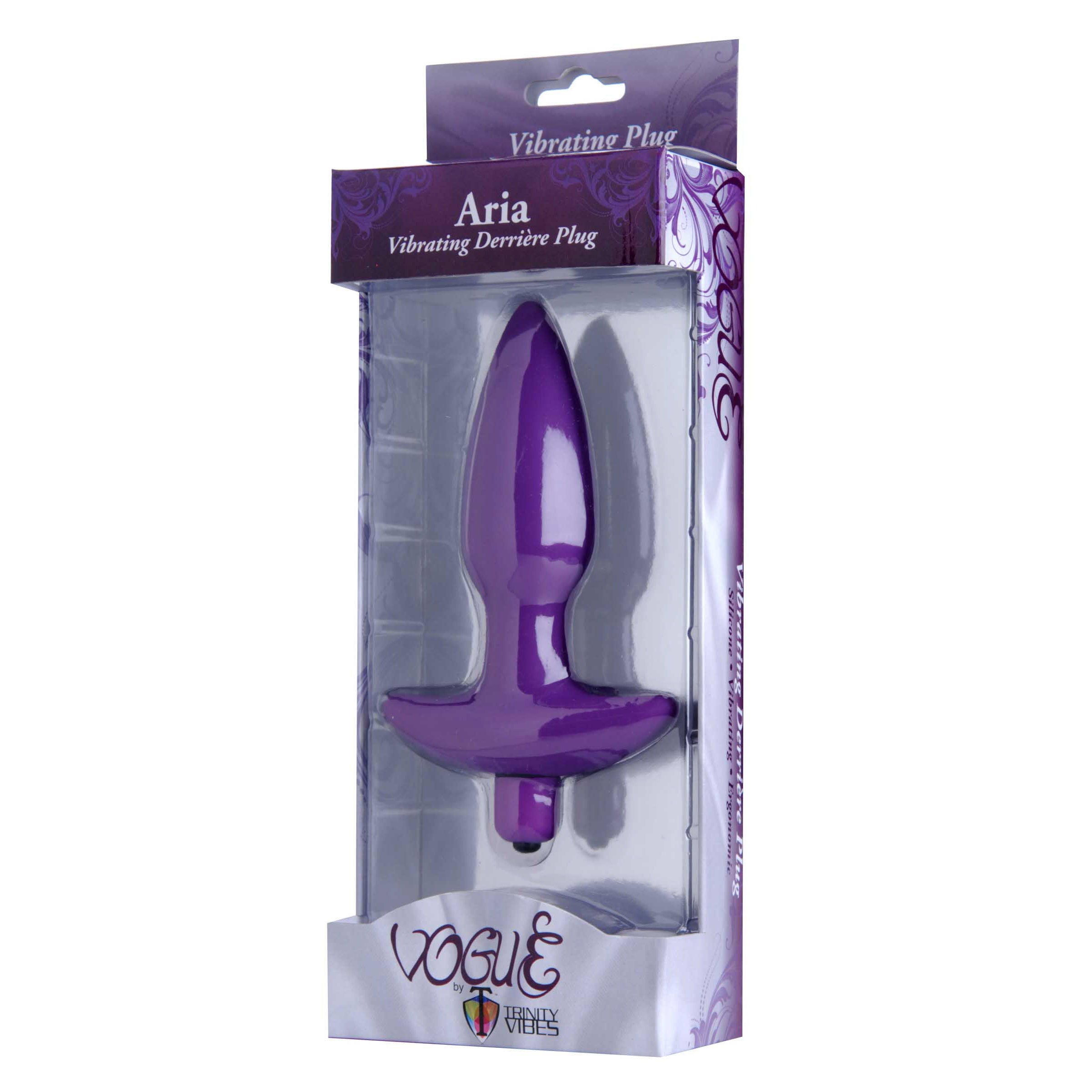 Aria Vibrating Silicone Anal Plug- Small