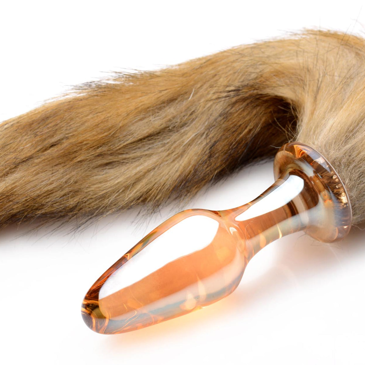 Fox Tail Glass Anal Plug