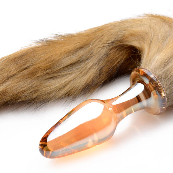 Fox Tail Glass Anal Plug