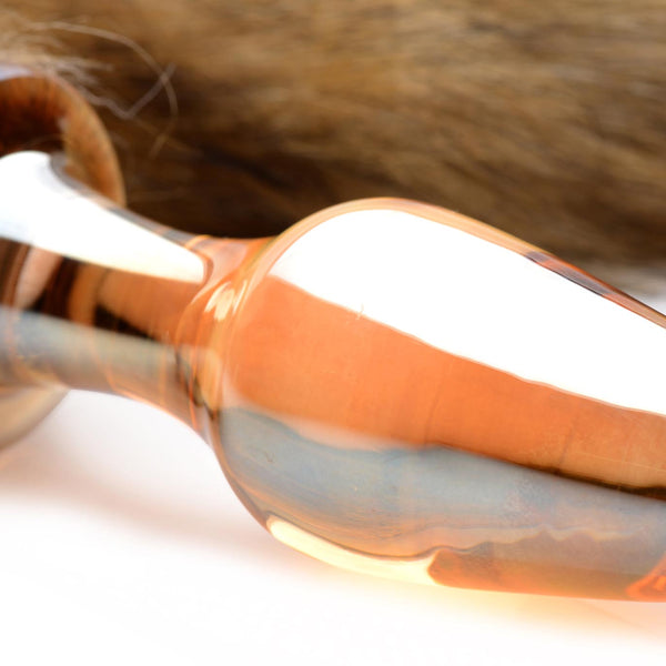 Fox Tail Glass Anal Plug