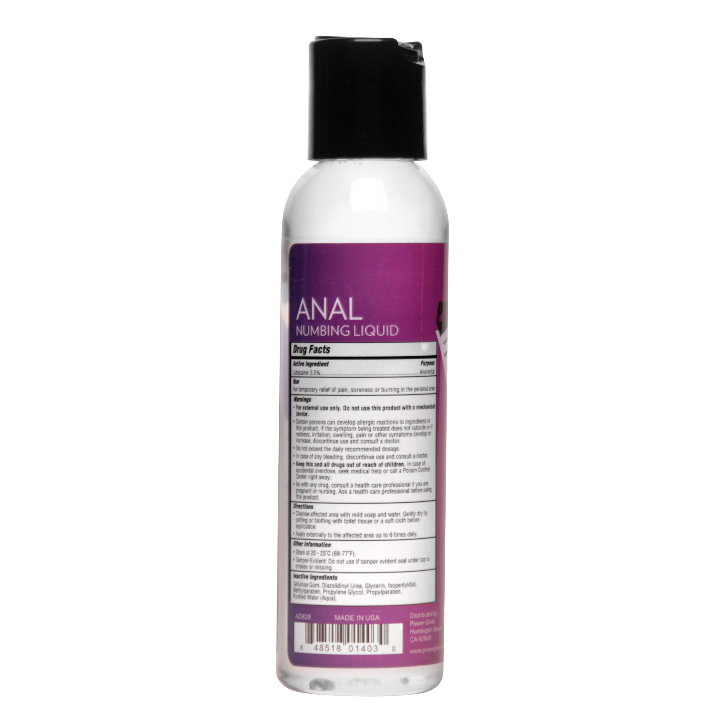 Power Glide Anal Numbing Personal Lubricant- 4 oz