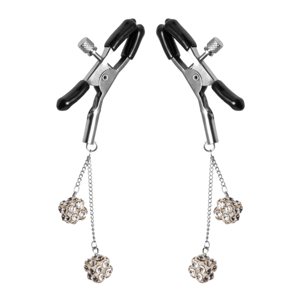 Ornament Adjustable Nipple Clamps with Jewel Accents