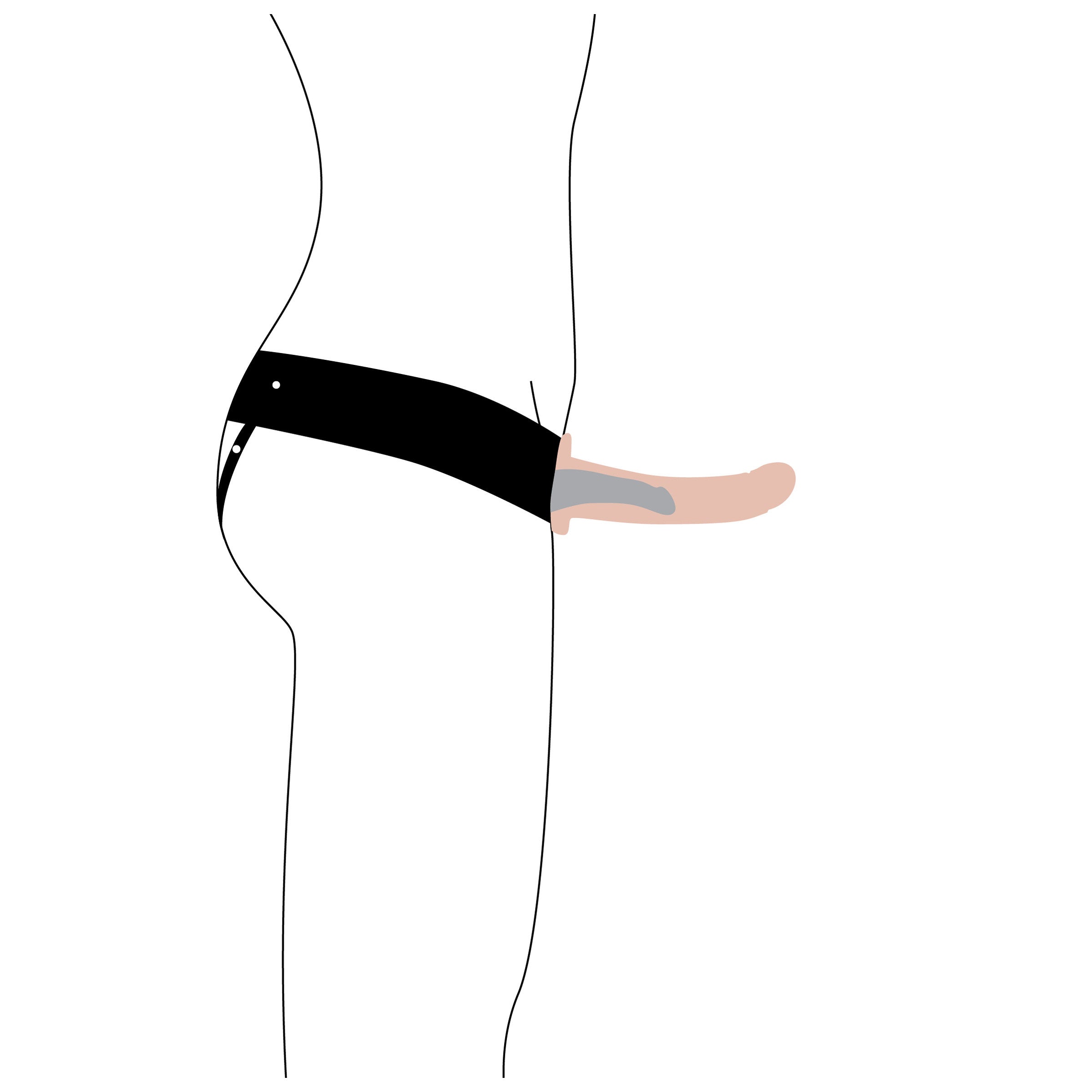 Erection Assist Hollow Strap-on