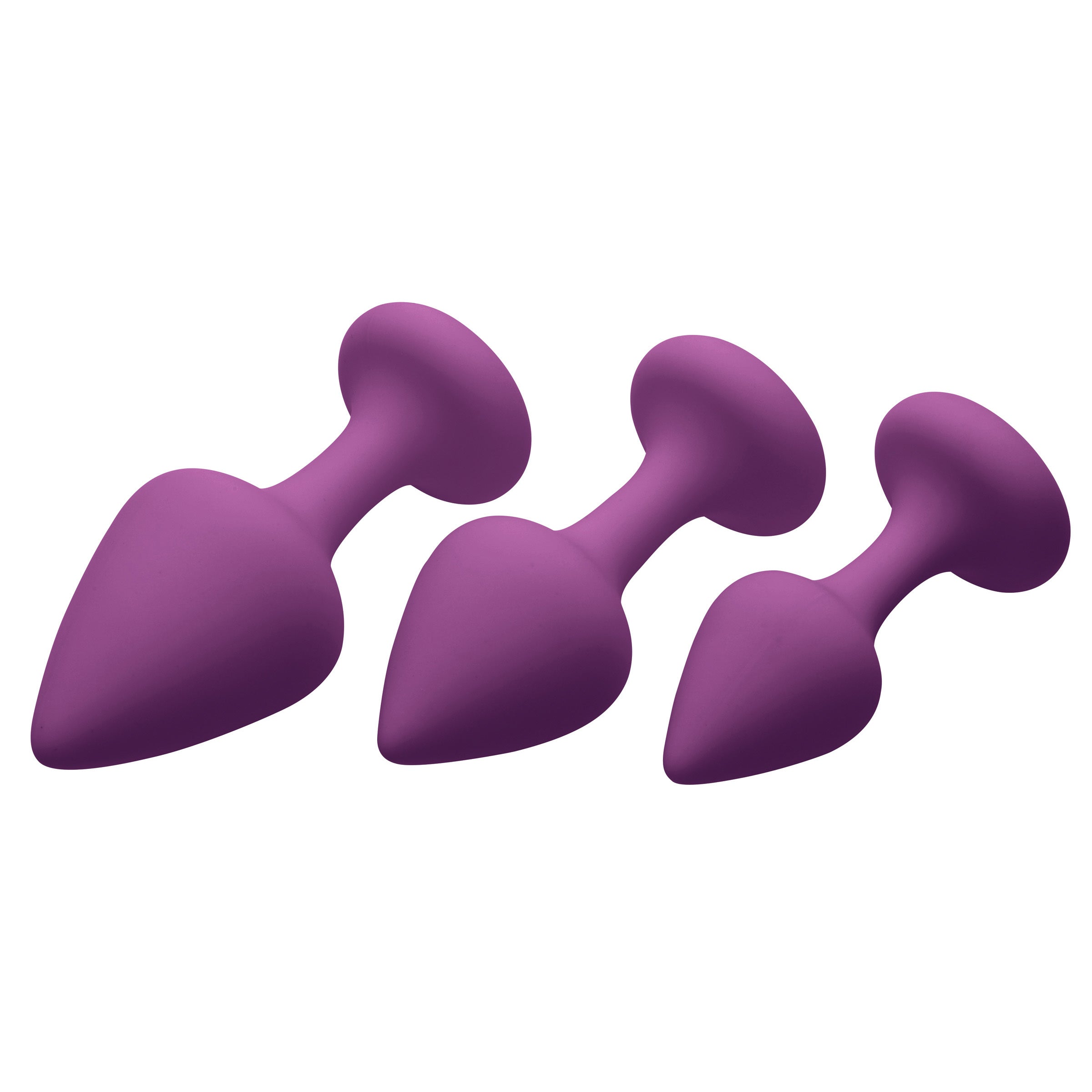 Pleasures 3 Piece Silicone Anal Plugs