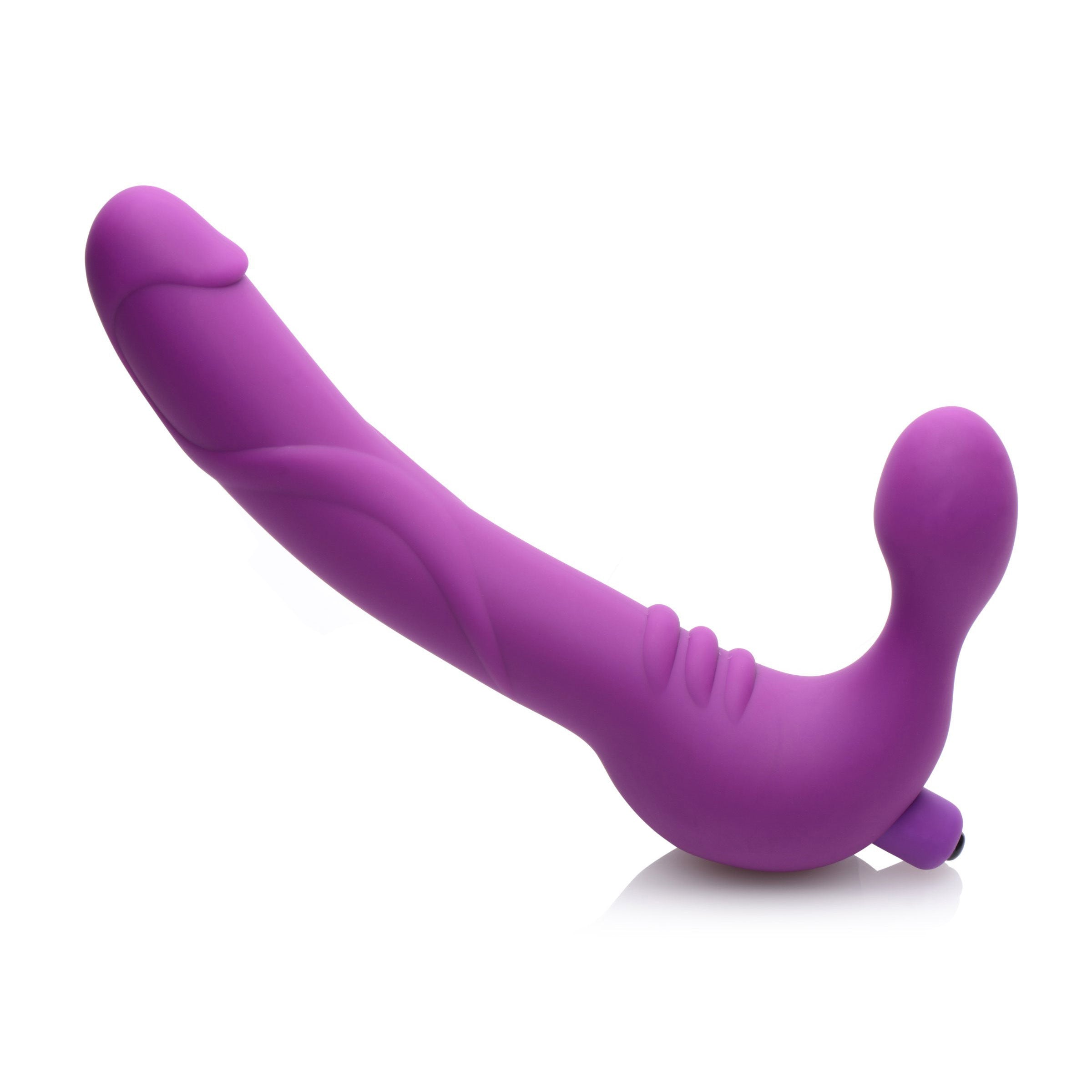 Royal Revolver Vibrating Strapless Silicone Strap On Dildo