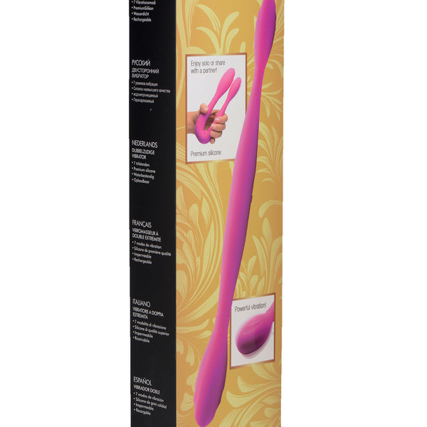 Double Thump 7x Rechargeable Silicone Double Dildo