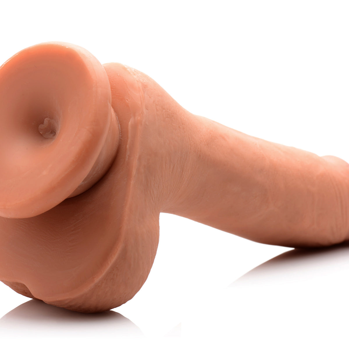7 Inch Ultra Real Dual Layer Suction Cup Dildo- Medium Skin Tone