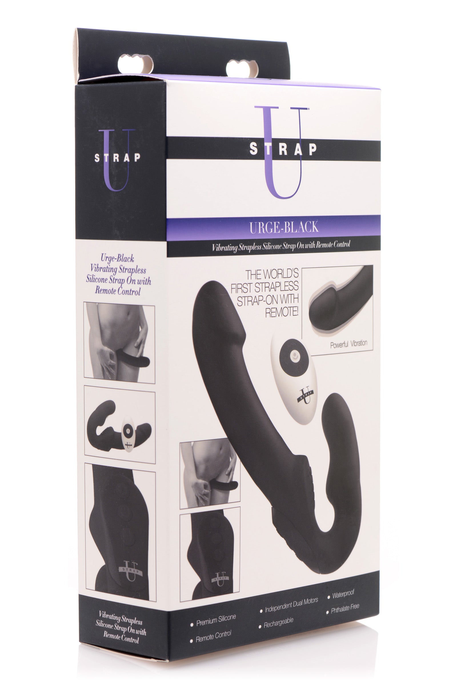 Urge Silicone Strapless Strap On With Remote