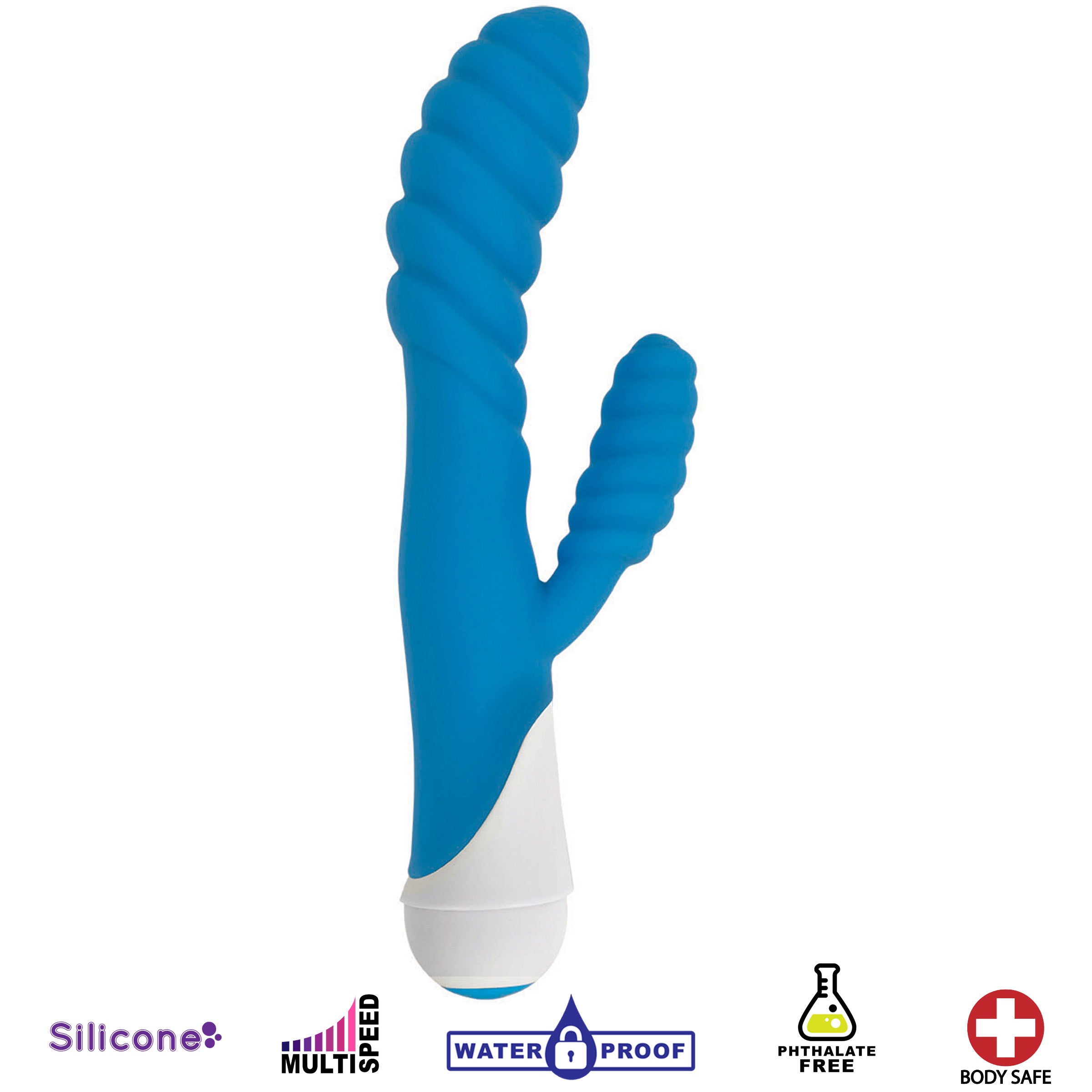 Diana 20x Rippled Silicone Rabbit Vibe-