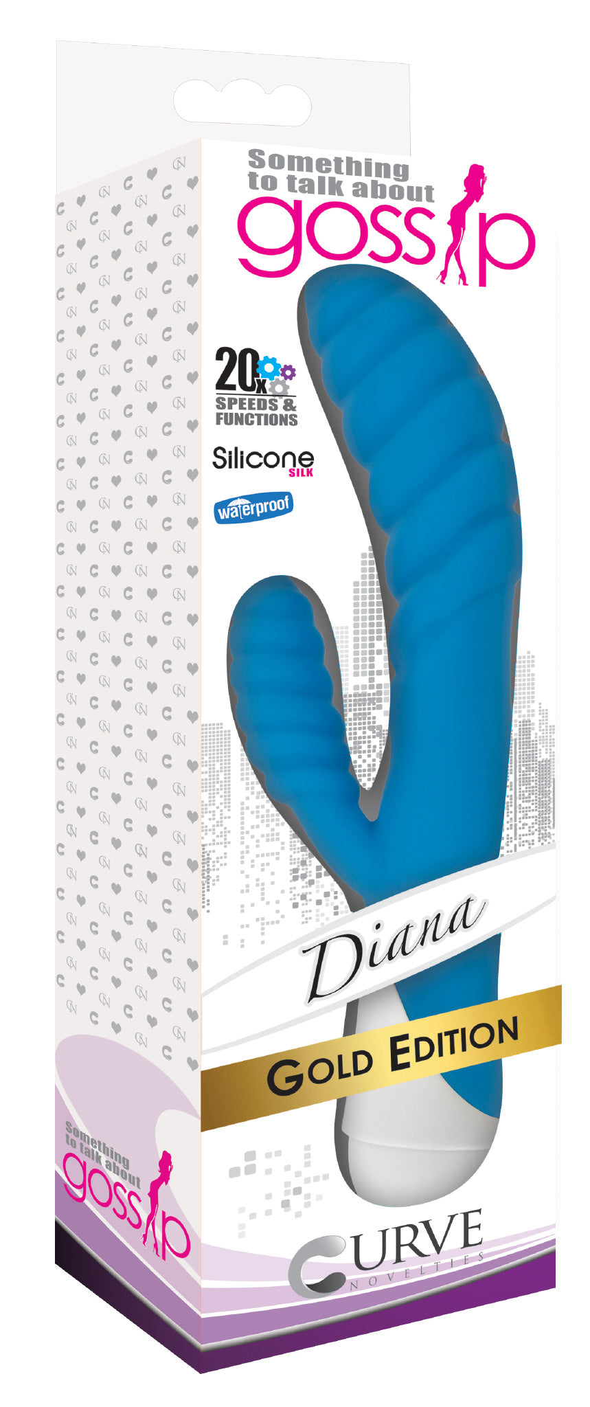 Diana 20x Rippled Silicone Rabbit Vibe-