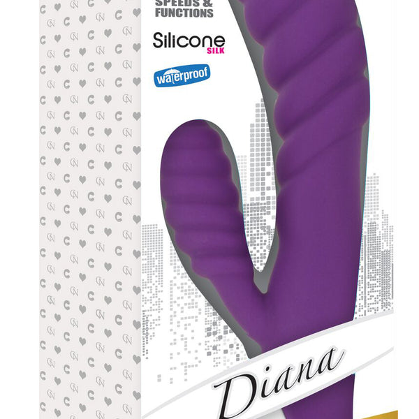 Diana 20x Rippled Silicone Rabbit Vibe-