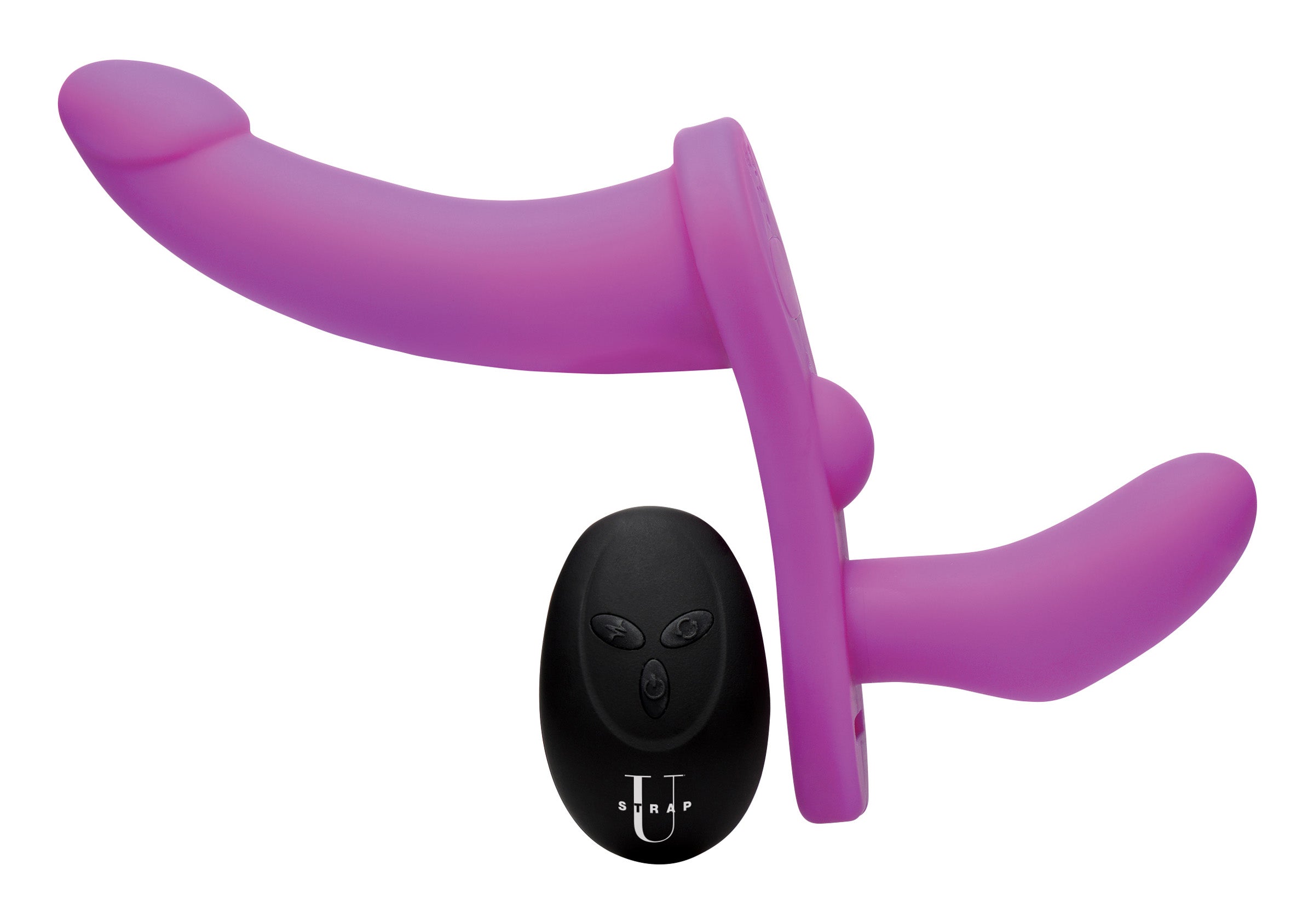 Double Take 10X Double Penetration Vibrating Strap-on Harness