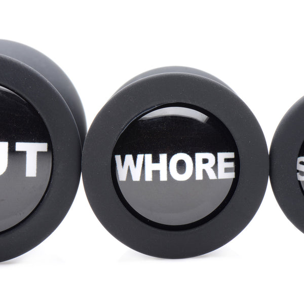 Dirty Words Anal Plug Set