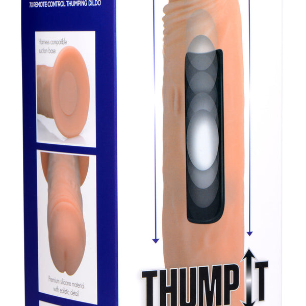 Kinetic Thumping 7X Remote Control Dildo - Large