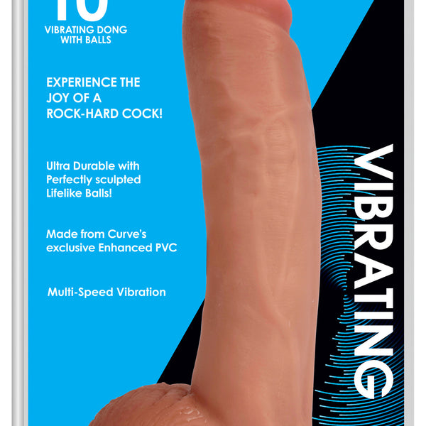 JOCK 10 Inch Vibrating Dong with Balls