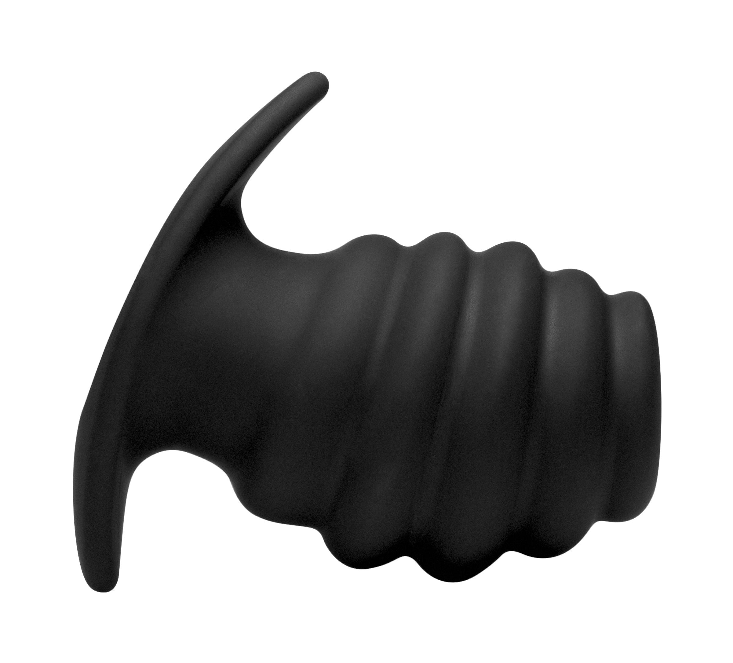 Hive Ass Tunnel Silicone Ribbed Hollow Anal Plug - Small