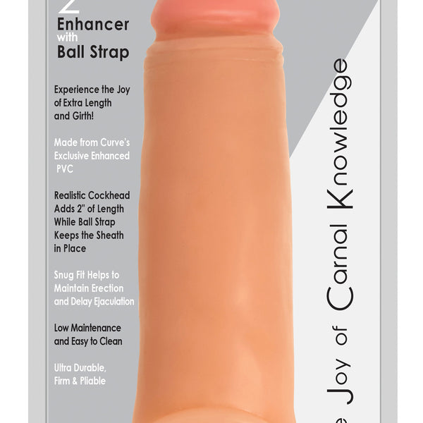 2 Inch Penis Enhancer with Ball Strap -