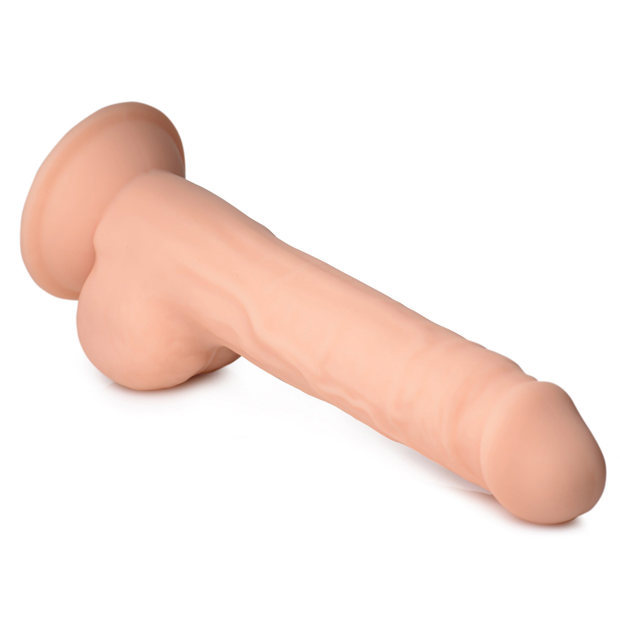 Silexpan Light Hypoallergenic Silicone Dildo with Balls - 9 Inch