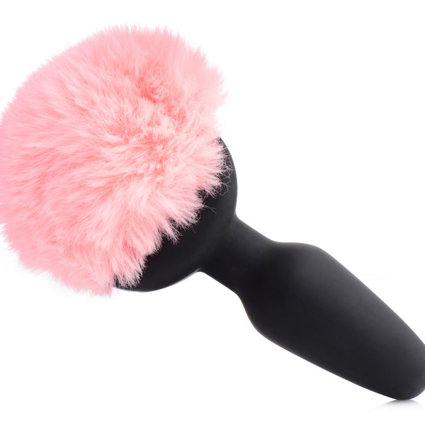 Remote Control Vibrating  Bunny Tail Anal Plug