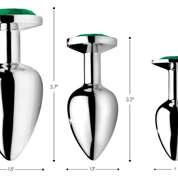 Emerald Gem Anal Plug Set