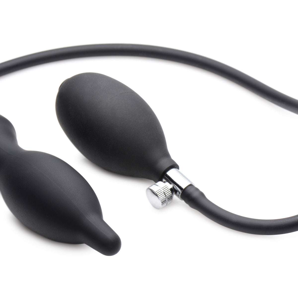 Dark Inflator Silicone Inflatable Anal Plug