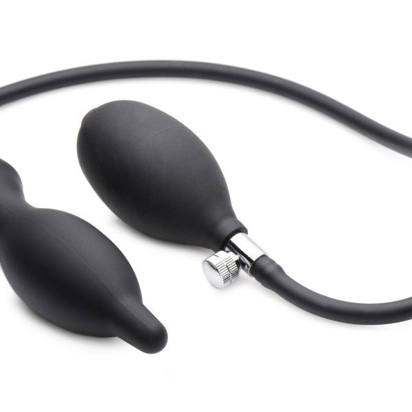 Dark Inflator Silicone Inflatable Anal Plug