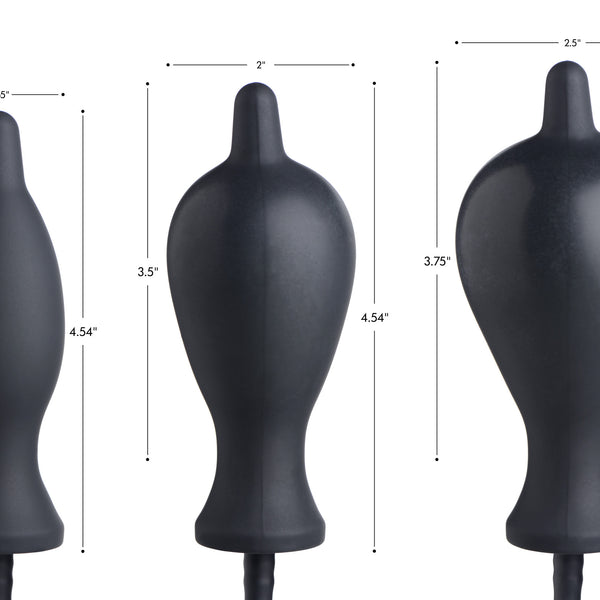Dark Inflator Silicone Inflatable Anal Plug