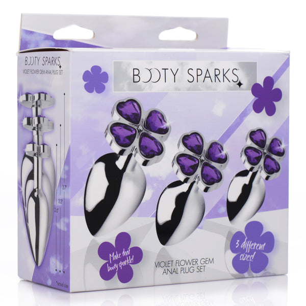 Flower Hearts Anal Plug Set