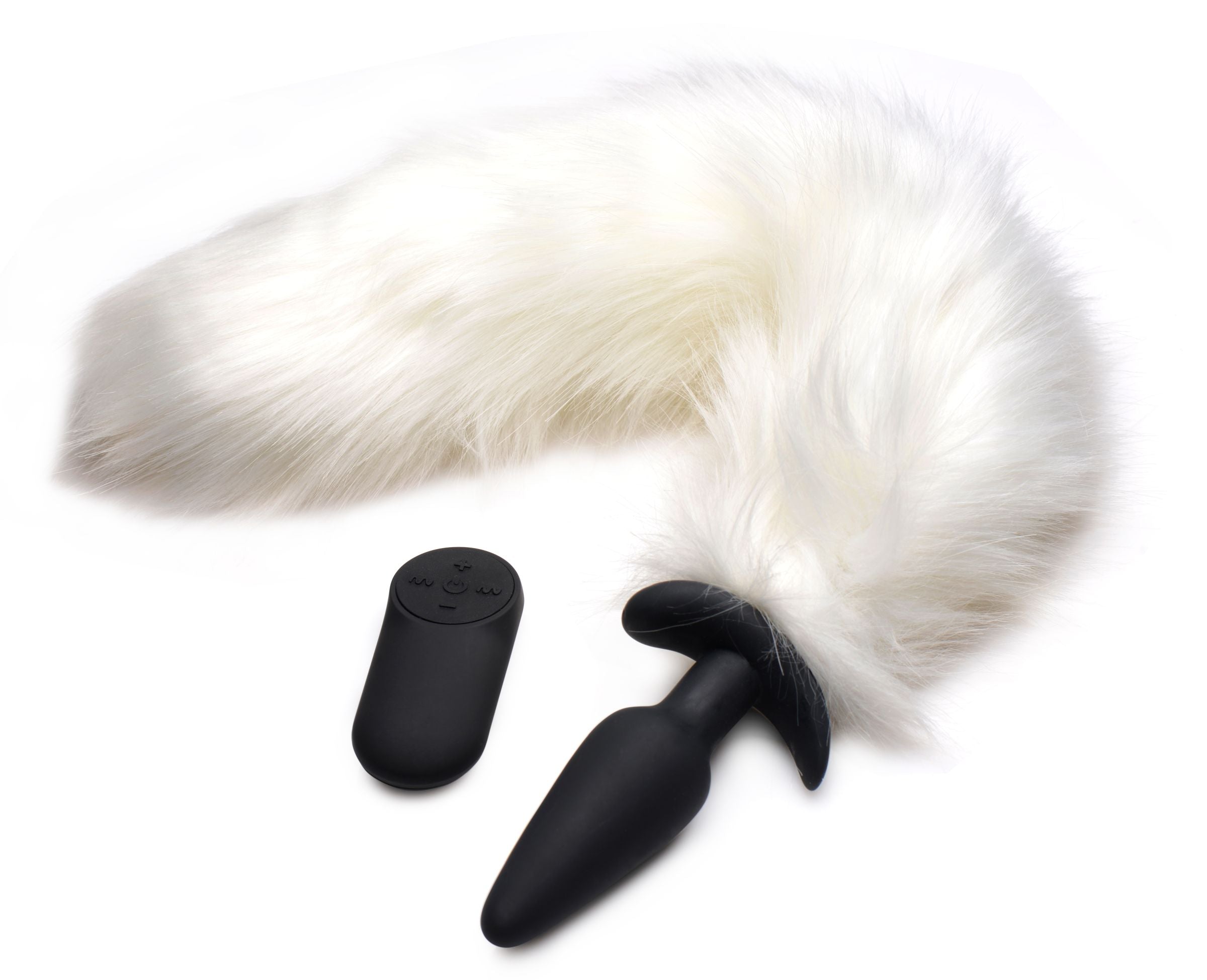 Vibrating  Fox Tail Slender Anal Plug